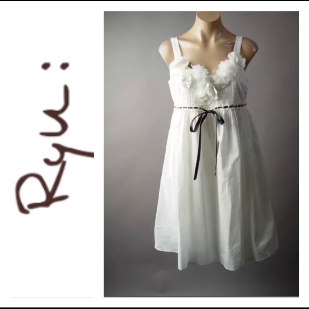 Clearance Ryu Ruffled 100% Cotton Dress